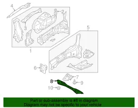 Dg9z-5410684-a Ford Genuine Cross Bar #2