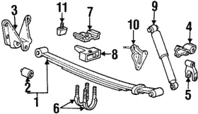 E3tz-18169-a Ford Genuine Shock Absorber Upper Bracket