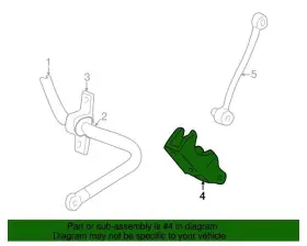 F81z-5b498-ba Ford New Oem Rear Axle Shock Mount Bracket Left F81z5b498ba Excursion 00-03 #3