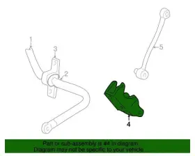 F81z-5b498-ca Ford New Oem Rear Axle Shock Mount Bracket Right Excursion 04-05 #3