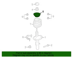 Fb5z-18183-a Ford Genuine Strut Mount #3