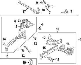 L1mz-16a200-a Ford Genuine Cross Bar