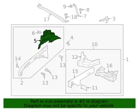 L1mz-3a436-e Ford 2020-2024 Lincoln Aviator Strut Tower Housing - Left #2