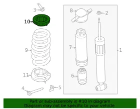 Lj9z-5586-a Ford Genuine Upper Insulator #2