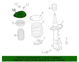 Lk9z-3a197-b Ford Genuine Strut Mount #2