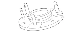 Mb3z-18a099-e Ford Genuine Upper Mount