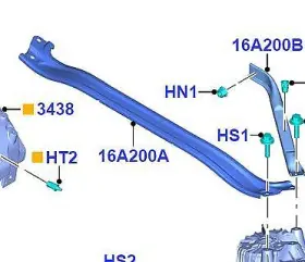N1mz-16a200-a Ford Genuine 2020-2025 Lincoln Support Bracket - Strut Tower