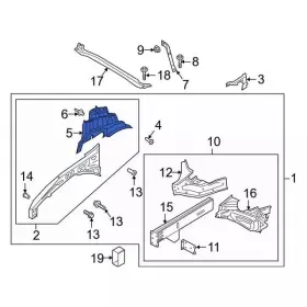 N1mz-3a435-c Ford Genuine Strut Tower