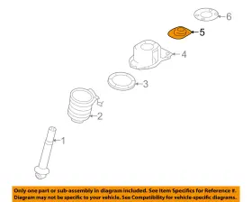 5f9z-18a161-ba Ford Oem Rear Suspension-bushing Right 5f9z18a161ba