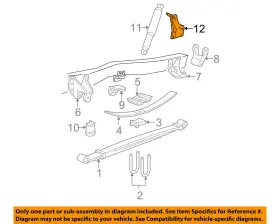 Ac3z-18169-a Ford Oem 11-16 F-350 Super Duty Rear Suspension-mount Bracket Ac3z18169a