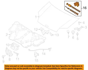Dt1z16c826a Ford Oem 2013 Transit Connect Hood-lock And Cylinder