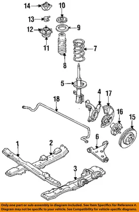 E92z-18a161-aa Ford Oem 1989 Probe Front Suspension-strut Mount E92z18a161aa