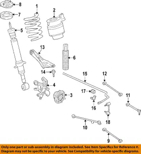 Fl1z-18a099-a Ford Oem Rear Suspension-shock Mount Fl1z18a099a