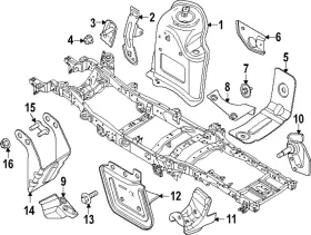 Pc3z-18169-a Ford Genuine Shock Mount