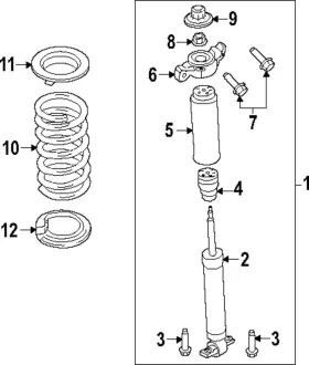 Pr3z-18a161-aa Ford Genuine Upper Mount Pr3z18a161aa