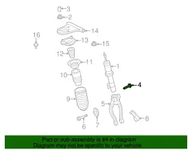 W302119-s300 Ford Genuine Top Nut Mount Bolt #2