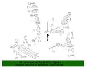 W710747-s436 Ford Genuine Shock Nut #2