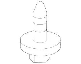 Ford W712070-s442 Genuine Cross Bar Bolt Qty 1
