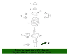 W715545-s439 Ford Genuine Strut Lower Bolt #2