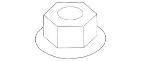 W715846-s440 Ford -w715846-s440 Oem New Genuine 2014-2021 Ecosport Fiesta Strut Mount Nut