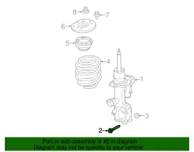 W715932-s439 Ford Genuine Strut Lower Bolt #2