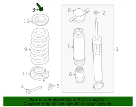W719462-s439 Ford Genuine Shock Mount Bolt #2