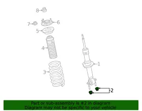 W721414-s439 Ford Genuine Shock Nut #2