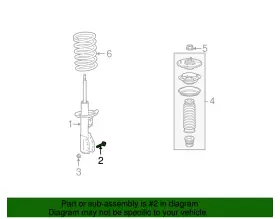 M14x2x70 Gm 22600725 Genuine Front Suspension Strut Bolt #3