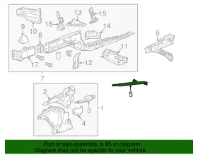 22884506 Gm Genuine Driver Side Front End Sheet Metal Diagonal Brace #2