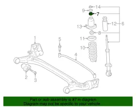 88971274 Gm Genuine Insulator Rear S/abs Upper #2
