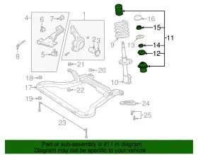 21018787 Gm Genuine Parts F S Mount Kit #2