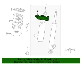 22834080 Gm Genuine Parts Rear Passenger Side Shock Absorber Mount #2