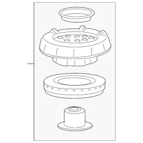 22934963 Gm Genuine Parts Front Shock Absorber Mount