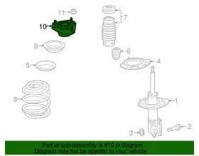 23111833 Gm Genuine Parts Front Suspension Strut Mount #2