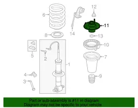 23312166 Gm Genuine Parts Front Suspension Strut Mount #2