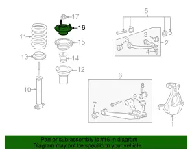 25940743 Gm Genuine Parts Front Suspension Strut Mount #2