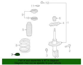 25956854 Gm Genuine Parts Front Suspension Mount Lower Cup #3