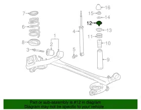 95218007 Gm Genuine Parts Rear Shock Absorber Mount #3