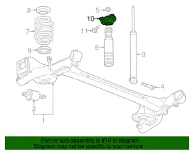 96853910 Gm Genuine Parts Rear Passenger Side Shock Absorber Upper Mount #2