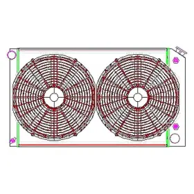 Cu-70008 Griffin Thermal - Performance Direct Fit Combo Unit Radiator With