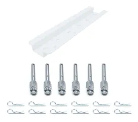Hrp6522d-15-wht Hepfner Racing Products Wall Mount Double Shock Rack For 15 In