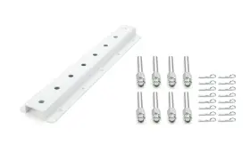 Hrp6522d-20-wht Hepfner Racing Products Double Row Wall Mount Shock Rack 20 In