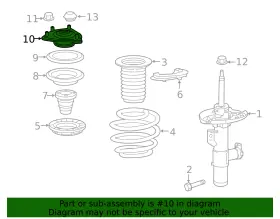 51670-tbf-a01 Honda Genuine Strut Mount #2