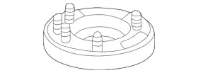 51675-s84-a01 Honda Genuine Mount Base 51675-s84-a01 Honda Genuine Mount Base