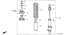 51675-sv1-a02 Honda Genuine Base Shock Absorber Mounting Showa