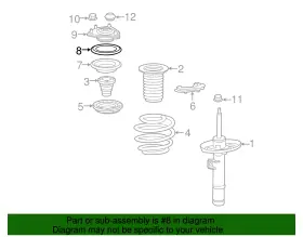 51726-tba-a01 Honda Genuine Strut Bearing #2