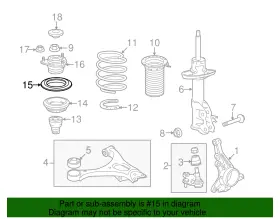 51726-tr0-a01 Honda Genuine Strut Bearing #2