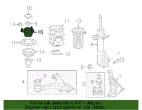 51920-tr0-a01 Honda Genuine Upper Mount