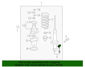 52622-s7a-014 Honda Genuine Strut Bushing #2