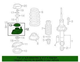52675-t0a-a01 Honda Genuine Upper Mount #2 52675-t0a-a01 Honda Genuine Upper Mount #2